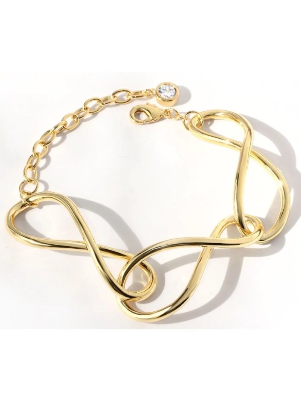 Anthropologie Jackie Mack Lumi Gold Sculptural Bracelet New With Tags